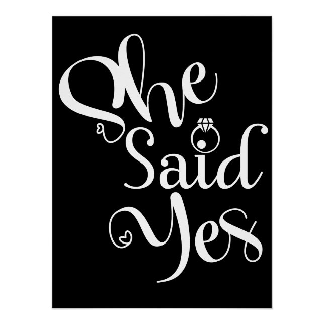 She Said Yes Poster (Front)