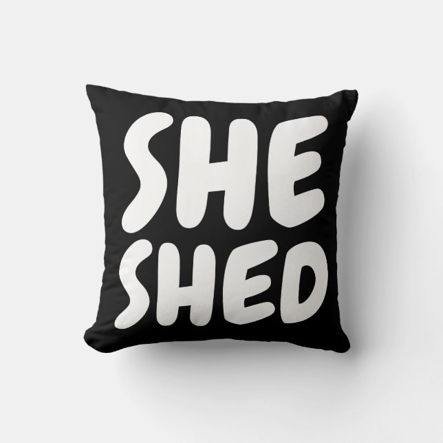 SHE SHED THROW PILLOWS (Front)