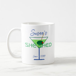 She Shed Woman's Man Cave Bar Coffee Mug