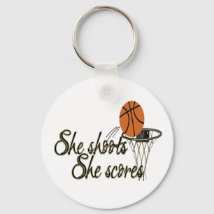 She Shoots...She Scores Key Ring