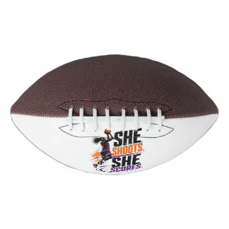 She Shoots She Scores Women's Basketball design American Football