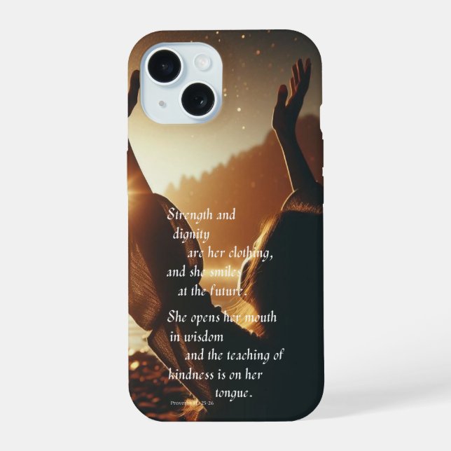 She Smiles at the Future Phone Case (Back)