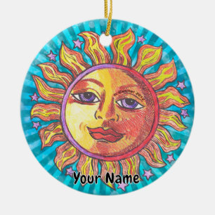 She Sun  Ceramic Tree Decoration