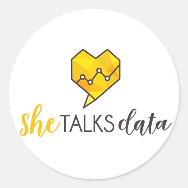 She Talks Data Sticker (Front)