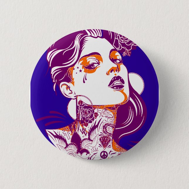 SHE THE IMAGE 6 CM ROUND BADGE (Front)
