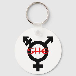 She Transgender Key Ring