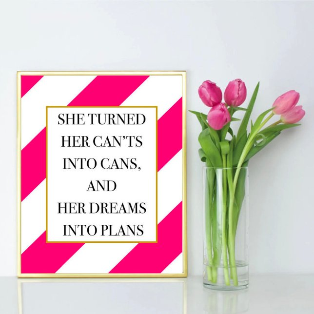 She Turned Her Cants Into Cans, Office Art Print (Creator Uploaded)