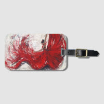 "She Twirls" Art Luggage Tag