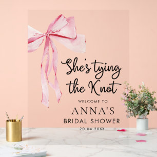 She Tying The Knot Bridal Shower Welcome Sign