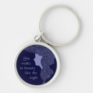 She Walks in Beauty Keychain