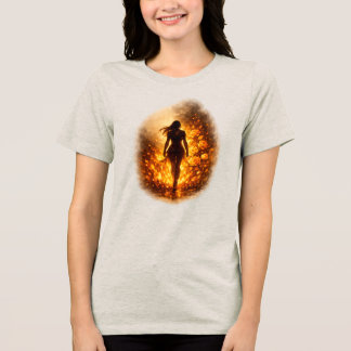 She Walks Through Fire T-Shirt Tri-Blend Shirt