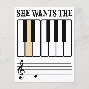 She Wants the D Piano Music Flyer