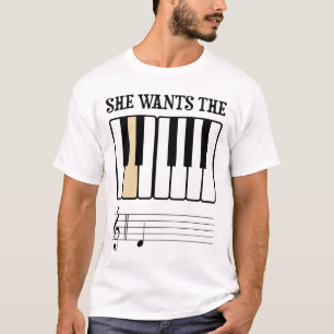 She Wants the D Piano Music T-Shirt