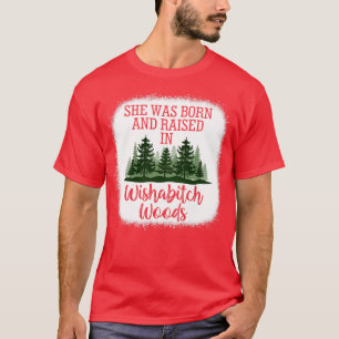 She Was Born And Raised In WishaWoods Camper Campi T-Shirt