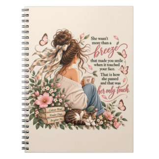 She Was More Than A Breeze Cosy Literary Quote Notebook