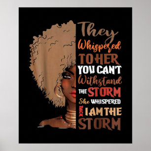 She Whispered Back I Am The Storm Poster