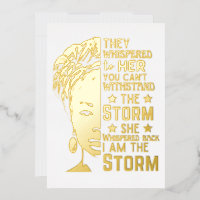 She Whispered Back I Am The Storm Strong Woman
