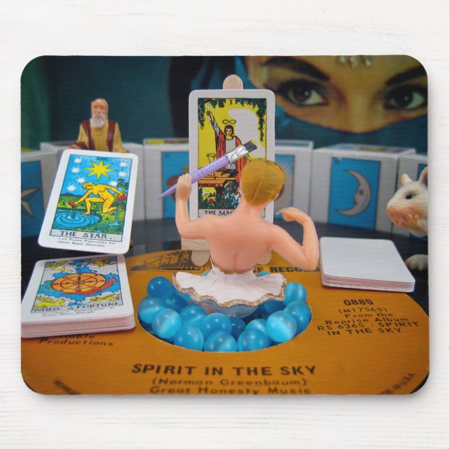 She who creates Good Fortune Mousepad (Front)