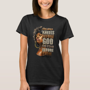 She Who Kneels Before God Lord Black Women T-Shirt
