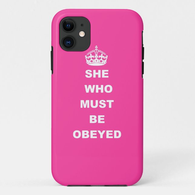 She who must be obeyed Case-Mate iPhone case (Back)