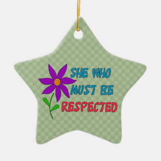 She Who Must Be Respected Ceramic Tree Decoration