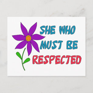 She Who Must Be Respected Postcard