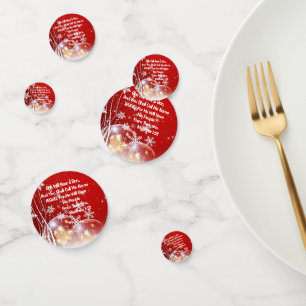 She Will Bear A Son Party Confetti Christmas 