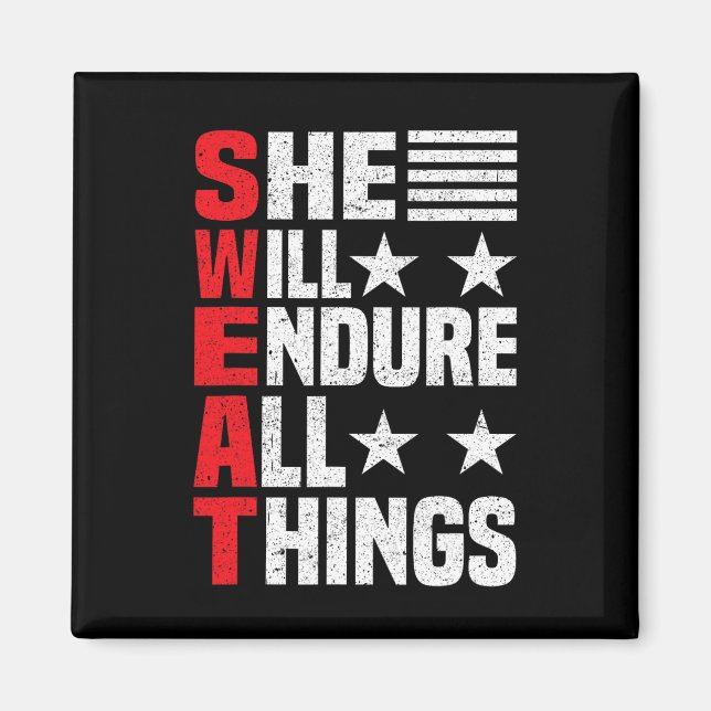 She Will Endure All Things  Magnet (Front)