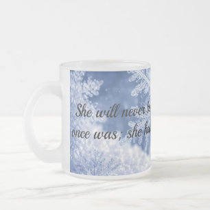 She will never be the same frosted glass coffee mu mug