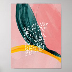 She will not worry, she will be just fine poster
