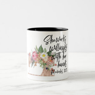 She Works Willingly With Her Hands/Sewing Mug