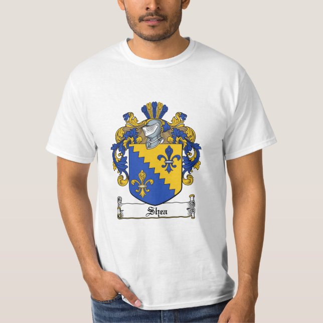 Shea Family Crest - Shea Coat of Arms T-Shirt (Front)