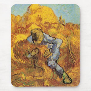 Sheaf Binder (after Millet) by Vincent van Gogh Mouse Mat