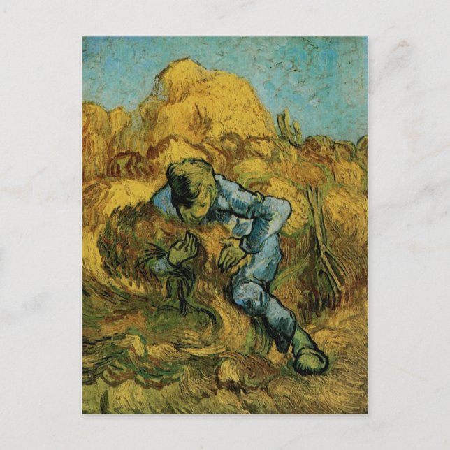 Sheaf-Binder (after Millet), Van Gogh Fine Art Postcard (Front)
