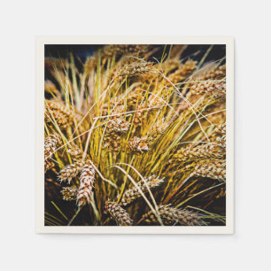 Sheaf Of Wheat - Thank You Napkin