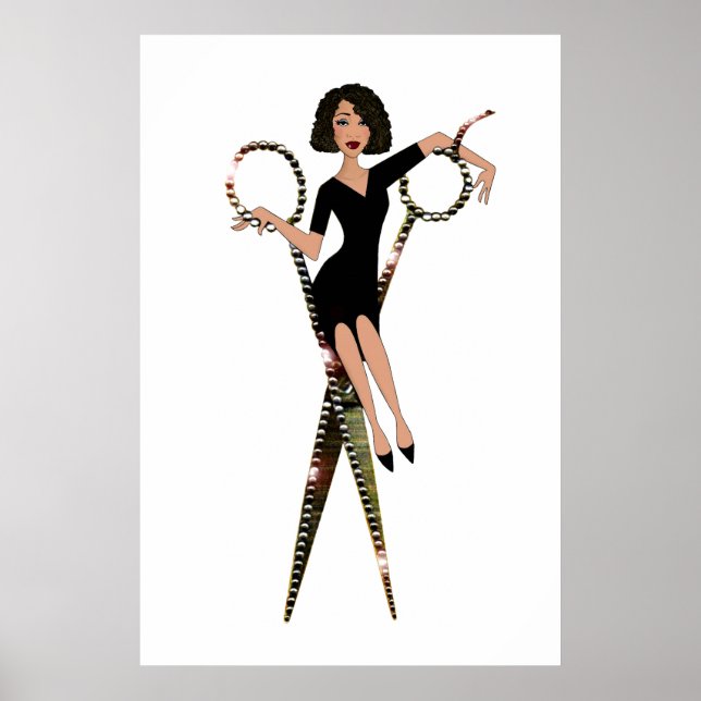 "Shear Diva" African American Diva Poster (Front)