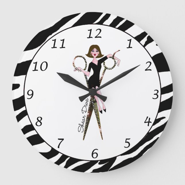 "Shear Diva" Clock (Front)