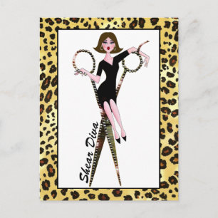 Shear Diva (with Dark Hair) Postcards