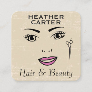 Shear Modern Rustic Hair Beauty   Stylist Appointment Card