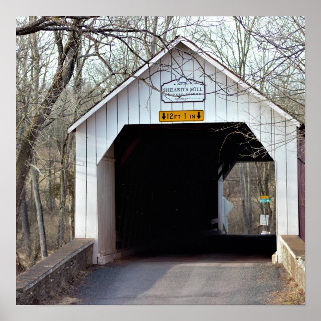 Sheard's Mill Covered Bridge Poster (Front)