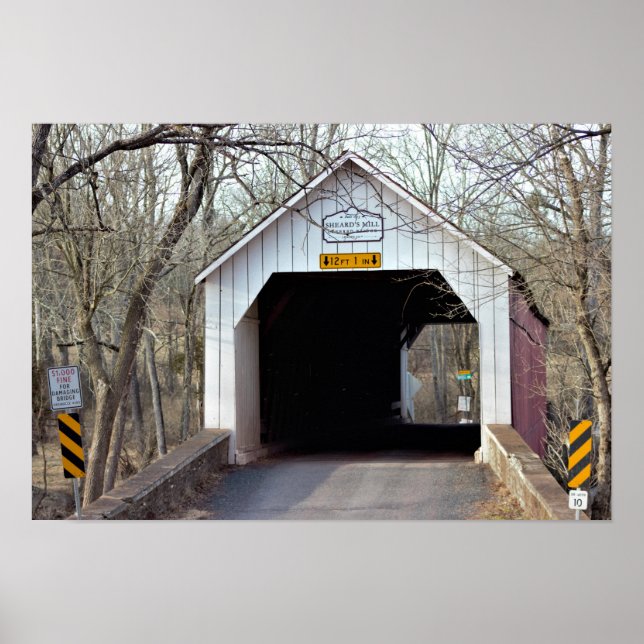 Sheard's Mill Covered Bridge Poster (Front)