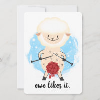 Sheared sheep wool knitting needles Christmas