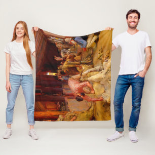 Shearing the Rams Tom Roberts 1890 Australian Art Fleece Blanket