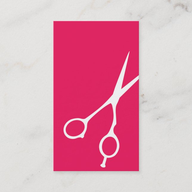 Shears Barber/Cosmetologist Business Card (Magent) (Front)