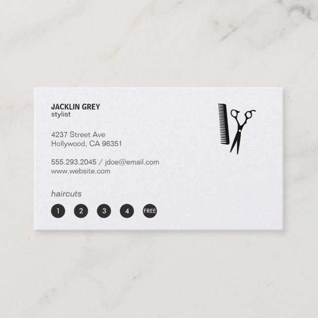 Shears & Comb (punch card 5) (Front)