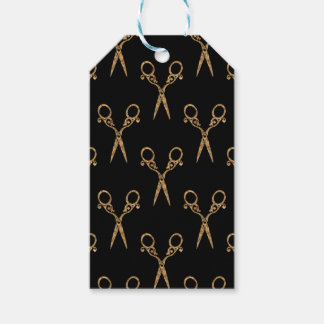 Shears (gold) gift tags