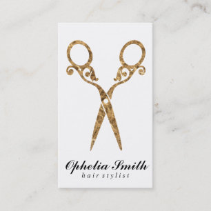 Shears Ornate / Gold Business Card