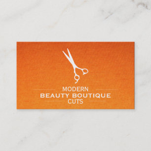 Shears with Dividers Textile Gradient Business Card