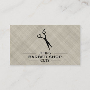 Shears with Dividers (textured fabric) Business Card