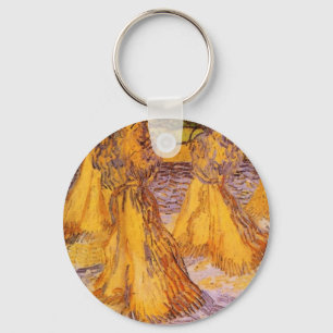 Sheaves of Wheat by Vincent van Gogh Key Ring